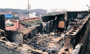 화재청소 작업 사진 1