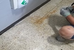 바닥 오염·접착제 제거 작업 사진 8